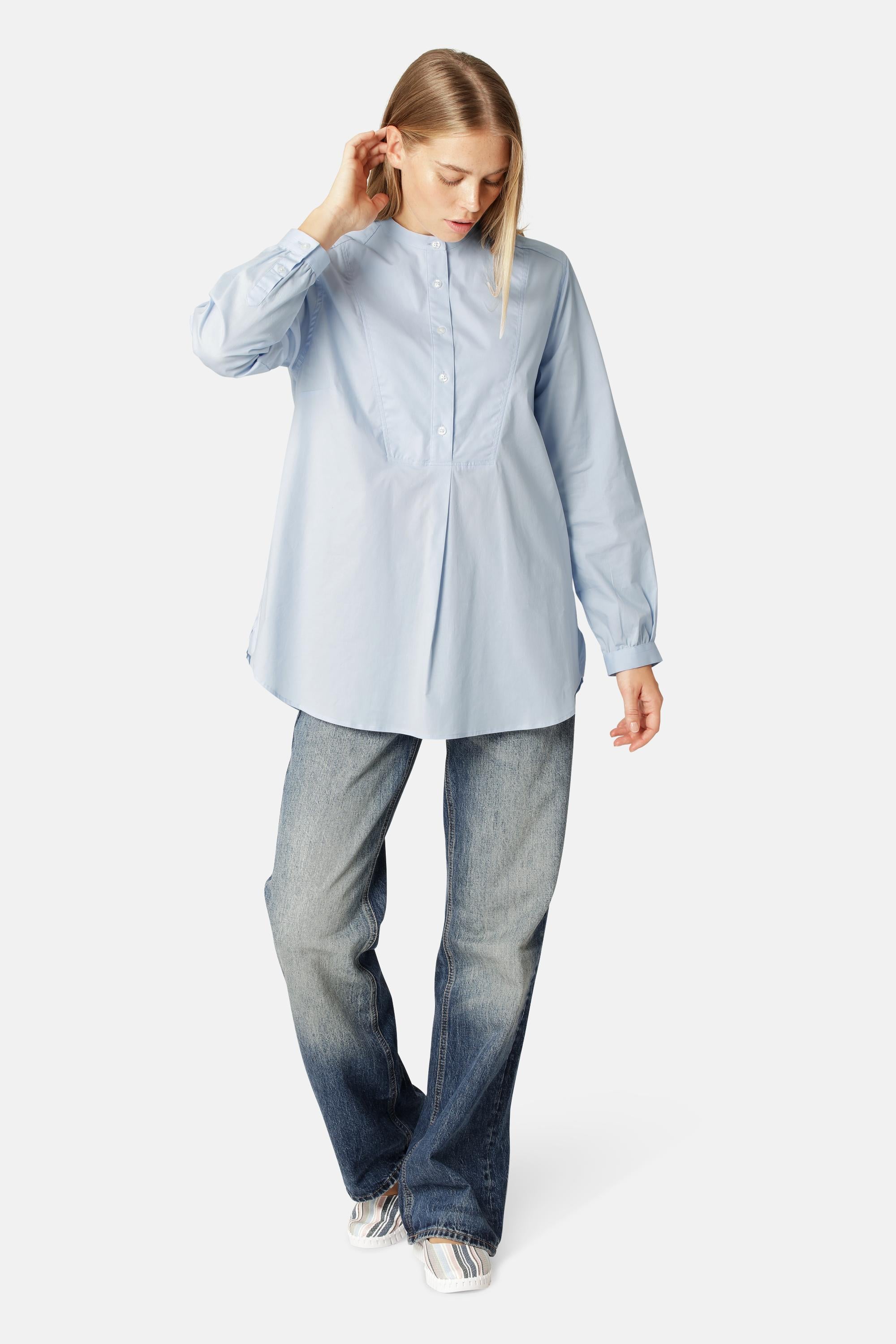 Klassisches Hemd Verlängertes Rückenteil - Heather